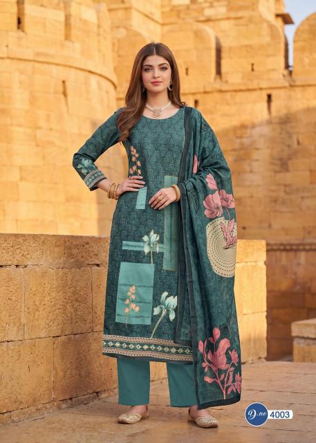 Rahi fab rising gold vol 4 dress materials wholesale